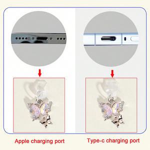 <span class=keywords><strong>Cat</strong></span> Phone Dust Plug Charm accessori per cellulari Charger Plug in Silicone per telefono Anti polvere spina per 2024 per telefono - Product Image 5