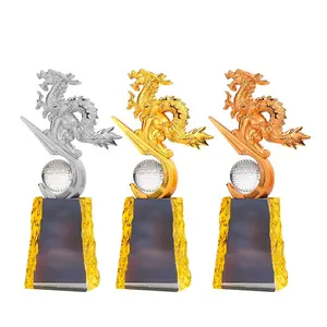Piala kaca kristal kualitas tinggi penghargaan untuk hadiah bisnis souvenir kompetisi