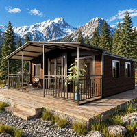 Maison préfabriquée modulaire pliable de haute qualité de 20, 30 ou 40 pieds, 2-3 chambres, maison mobile extensible, villa-conteneur, appartement
