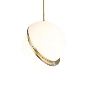 Lampe suspendue ronde moderne, lampe suspendue noire, Euro E27, lampe suspendue pour salon et salle à manger - Product Image 1