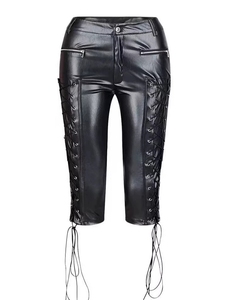 <span class=keywords><strong>Pantaloni</strong></span> Skinny Boot Cut <span class=keywords><strong>in</strong></span> PU Sexy Direttamente dalla Fabbrica, <span class=keywords><strong>Pantaloni</strong></span> <span class=keywords><strong>in</strong></span> <span class=keywords><strong>Ecopelle</strong></span> da <span class=keywords><strong>Donna</strong></span> per Nightclub, <span class=keywords><strong>Pantaloni</strong></span> Aderenti Elasticizzati con Lacci Laterali - Product Image 6