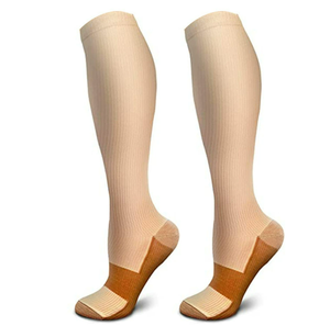 Calcetines de Compresión de Fibra de Cobre Más Vendidos <span class=keywords><strong>para</strong></span> Deportes al Aire Libre |   Infundido con Iones de Cobre <span class=keywords><strong>para</strong></span> la Prevención de Várices - Product Image 2