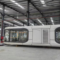38 mètres carrés Préfabriqué bon marché Temps Eton Space Egg Tesla Foshan Maison capsule 2 chambres avec salle de bain complète et chambre à coucher