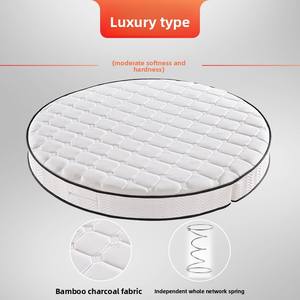 Matelas à ressorts rond très vendu pour les chambres d'<span class=keywords><strong>hôtel</strong></span>, pliable et extra-épais, design luxueux léger, taille double - Product Image 5