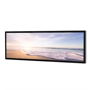 23 "25" 29 "35" 36 "46.6" 47.6 "58.4 Strip Plank Rand Reclame Digitale Bewegwijzering Monitor Type Uitgerekt Bar Lcd-Scherm