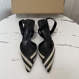 Sandalias de Plástico de 5CM, Diseño de Verano, con Tira Trasera, Tacón Bajo para Mujer - Product Image 6