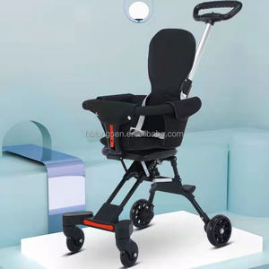 Chariot personnalisé en alliage d'aluminium, <span class=keywords><strong>3</strong></span> en 1, haut 1,5g, léger à 4 roues, réglable, pour bébé - Product Image 2