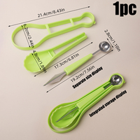 Multifunctionele Meloenballetjeslepel Set 3-in-1 Watermeloenlepel Fruit Snijder Gereedschap Fruit Snijgereedschap Set Keuken Gadgets