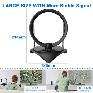 Antenne <span class=keywords><strong>TV</strong></span> intérieure à gain élevé avec double tige pour une réception de signal puissante de la télévision numérique terrestre HD - Product Image 4