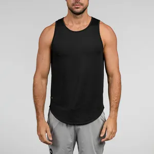 Custom Logo Vest Mens Sports Tanks Sleeveless T-Shirt Gym Vest Comfortable Cotton Jersey Tank Top