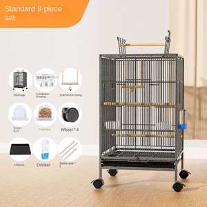 <span class=keywords><strong>Cage</strong></span> à oiseaux de luxe pour petites races perroquets cadre en métal avec plateau en plastique villa écologique pour oiseaux pour la vente en gros - Product Image 6