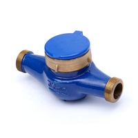 Compteur d'eau froide multi-jets à corps en laiton de type sec 32 mm, dispositif de réglage interne ISO 4064 Classe B