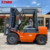 Chariot élévateur diesel haute performance XTMG 3000 kg avec vitesse de levage élevée de 510 mm pour chariot élévateur diesel industriel