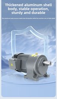 Réducteur à engrenages droits industriel 380V horizontal vertical 400W 750W, moteur électrique triphasé à contrôle de vitesse par conversion de fréquence