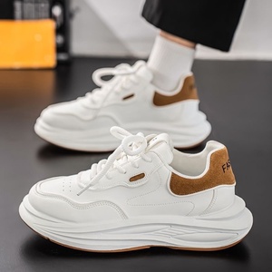 Chaussures pour hommes, chaussures de sport décontractées en maille respirante pour l'été, chaussures tendance à semelle épaisse pour augmenter la taille, pour étudiants - Product Image 2