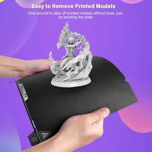 Placa de Impresión Creality de Acero para Impresora 3D, 235x235mm, Lámina de PEI Texturizada para Impresora Ender 3 V3 SE - Product Image 4