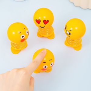 Smiling Emoji Spring <b>Bobblehead</b> Car Ornament Cute Expression Kids Toy Plastic Decor - Product Image 4