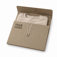 Enveloppes en papier kraft écologique pour emballages cadeaux de vêtements de mode avec impression personnalisée, boîte à enveloppes à œillets