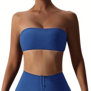 Top Bandeau WanBao para Mujer, de una Pieza, Tejido, con Push-Up, Transpirable, Copa Completa, sin Tirantes, sin Costuras, con Relleno y Aro - Product Image 3