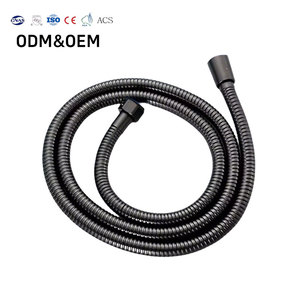 Manguera de Ducha de Mano Moderna de Acero Inoxidable, Flexible, con Extensión y Inserto de Latón, Nueva para Uso en Baños - Product Image 1