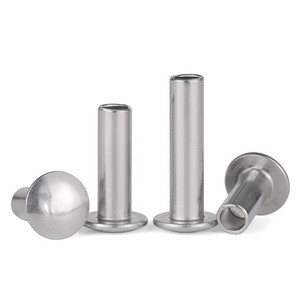 Sıcak satış kafes kafa yarı boru şeklindeki perçinler 2mm 2.5mm 3mm düz kafa yarım Hollow yarı boru şeklindeki perçinler - Product Image 2