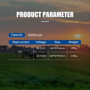 최신 고속 60C 8000mAh 22.2V 6S XT90 플러그 리튬 이온 배터리 팩 FPV 무인 항공기 살포 UAV 경주 용 자동차 보트 비행기 - Product Image 4