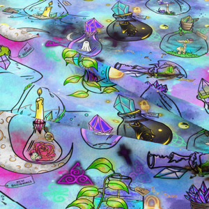 Neues Design Bedruckte Organische Bambusfaser Kundenspezifisch Digital Bedruckt Muster Kostenlos Antibakteriell für Kinderkleidung - Product Image 1