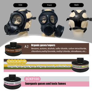Masque à gaz en silicone intégral FNJ08 Protection contre la poussière et les produits chimiques pour une utilisation industrielle et agricole - Product Image 5