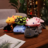Vente en gros de peluches hexagonales dinosaures, série Dragon Fish, peluches amphibies réalistes et mignonnes, jouets caméléons