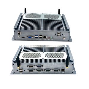 Mini <span class=keywords><strong>PC</strong></span> industrial con caja de aluminio J1900 J4125 I3 I5 I7 16GB <span class=keywords><strong>DDR3</strong></span> <span class=keywords><strong>RAM</strong></span> 512GB SSD Dual LAN 6COM 4GB Memoria de video - Product Image 1