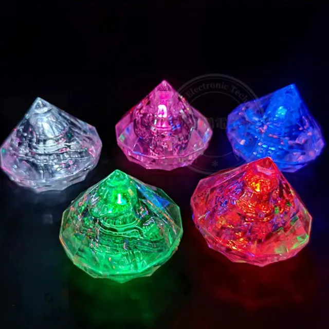Creative Luminous Cubes Colorful Ice Lights Led Induction Fluorescent Blocks Party Decoration Party Light