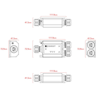 Extender PoE Gigabit Outdoor 60w, Repeater Ethernet PoE Tahan Air, IEEE802.3af/at/bt