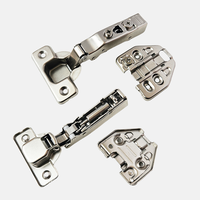 Charnières de porte 3D hydrauliques à fermeture douce et dissimulée pour meubles modernes, base réglable, cuisine, maison, bureau, appartement