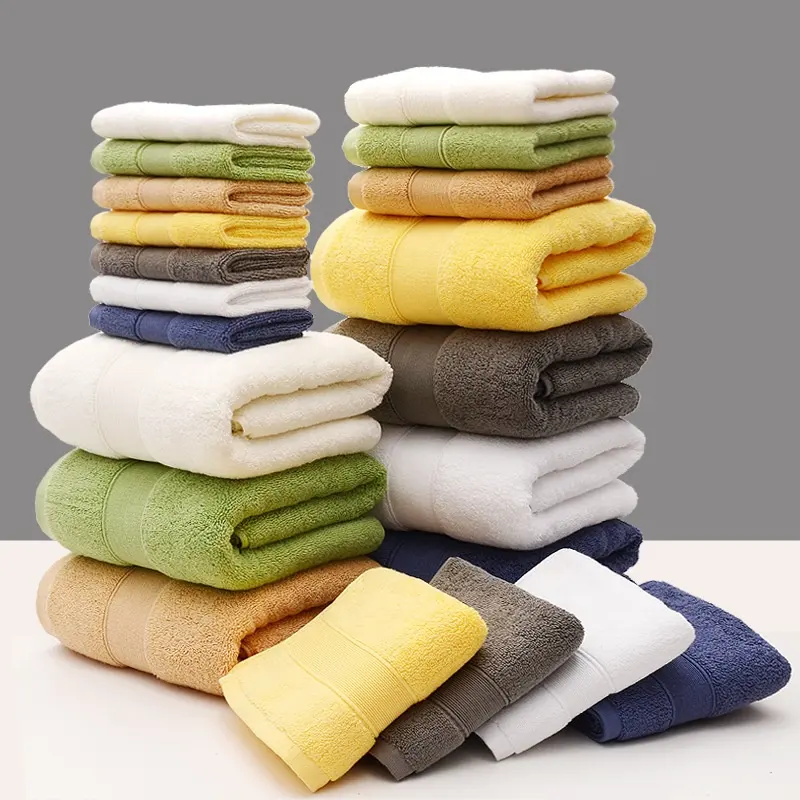 Factory Promotion Price Face Terry Cloth Quick-dry Custom Size Cheap Bath Towel Set 100 Cotton