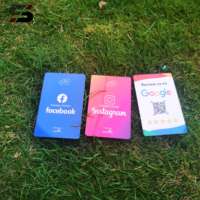 Instagram google review autocollant carte nfc nfc table d'affaires google review qr code stand affichage personnalisé grande taille
