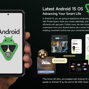 Ulefone Armor 28กล้องสำหรับกลางคืน, สมาร์ทโฟนที่มีความทนทานสูง5G lte/cdm/ GSM 16GB + 1TB 10600mAh IP68กันน้ำสำหรับเล่นเกมกันกระแทก - Product Image 6