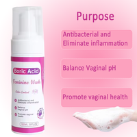 Grossiste Lavages Féminins Anti-Démangeaisons Éclaircissants pour Femmes Mousse Yoni à l'Acide Borique Herbal avec Fonction Antibactérienne