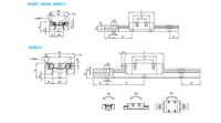 MGN3 MGN7MGN9 MGN12 MGN15 Guides linéaires et bloc linéaire Hiwin 1000mm 2000mm 3000mm Rail de guidage linéaire pour l'industrie médicale CNC
