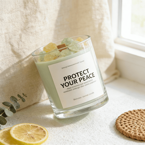 Lilin Aromaterapi Lilin Kedelai Buatan Tangan Berkualitas Tinggi Grosir dengan Batu Kristal Modern untuk Pesta, Ulang Tahun, Termasuk Hari Valentine - Product Image 1