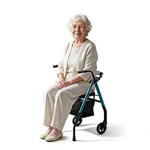 Deambulatore Pieghevole Leggero da 5,9 Kg per Adulti, Dispositivo di Riabilitazione per Anziani e Persone con Paralisi Cerebrale - Product Image 1