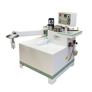 Machine à banderoleuse à bras articulé pliable pour le travail du bois, automatique, pour le découpe de formes spéciales et la décoration intérieure de petits objets courbés - Product Image 5