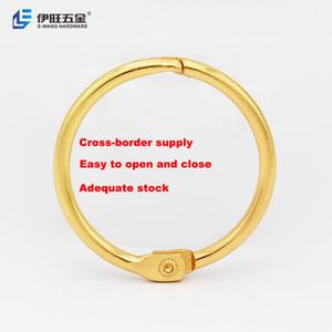 YIWANG 1.2 Inch Gold Metal Loose <b>Leaf</b> <b>Book</b> Rings 32mm Craft Photo DIY Binder Clip Rings - Product Image 1