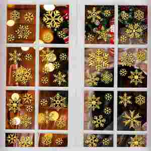 Juego de 6 Pegatinas Decorativas Navideñas para Ventanas y Puertas, Pegatinas para Ventanas de Fiesta, Pegatinas para Ventanas de Año Nuevo - Product Image 2