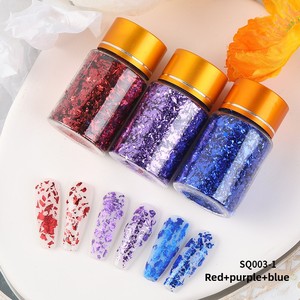 สติกเกอร์ติดเล็บลายทองคำเปลวแบบโฮโลแกรม 3 มิติ 2 มิติ สำหรับตกแต่งเล็บ DIY  แผ่นฟอยล์พลาสติกสำหรับเพ้นท์เล็บ  ตกแต่งเล็บ - Product Image 4