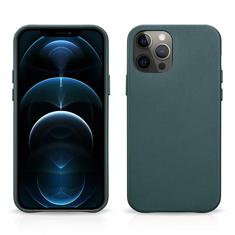 Nieuwe Luxe Echte Originele Lederen Magnetische Voor Iphone 12 Pro Max Zachte Beschermende Shell Voor Echt Leer Voor Iphone 12 case