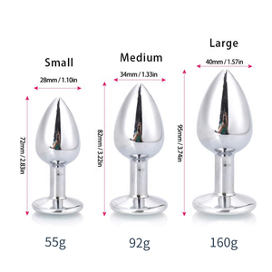 Hot Selling Anal Kristall Schmuck Perlen Herz Hintern Piercing Plug Stimulator Adult Toys Dildo Edelstahl Körpers chmuck - Product Image 4