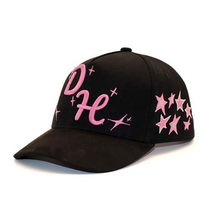 Da lộn Mũ bóng chày satin lót DH 3D thêu 100% cotton da lộn có thể điều chỉnh đơn ngực Mũ bóng chày tùy chỉnh - Product Image 2