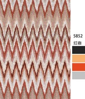 Nappe en polyester vintage imperméable, résistante à l'huile et à la chaleur, facile à nettoyer, motif chevron bohème en zigzag pour table à manger