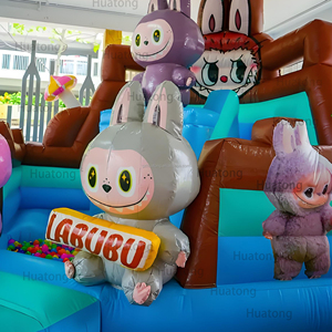 Inflatable Trampoline thư bị trả lại nhà nhảy lâu đài với bóng hồ bơi PVC Combo Inflatable bouncers cho bên lâu đài - Product Image 5