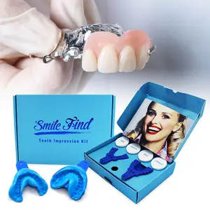 HUAER Making Zahnersatz Kunden spezifisches Glas paket 25g Pods Mold Putti Dental Trays Abform material Putty Teeth Moulding Kit